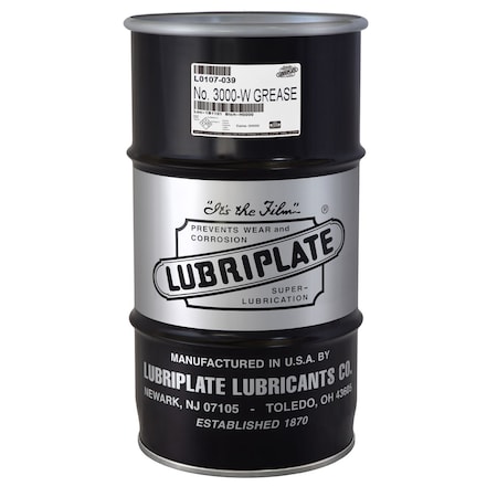 Lubriplate No. 3000-W, 1/4 Drum, Low Temperature, Moly-Disulfide Grease L0107-039